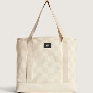 Vans Cream Checkered Travel Bag